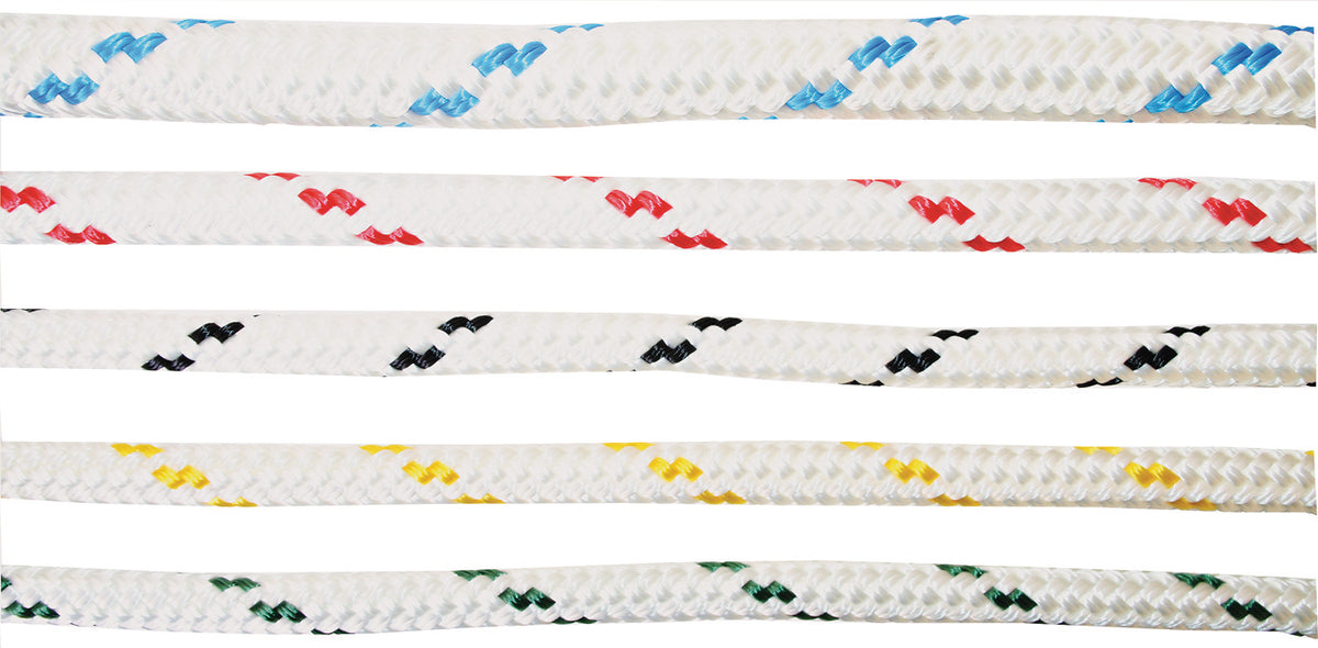 Double Braid Rope - 12mm - Red Fleck - Sold Per Metre