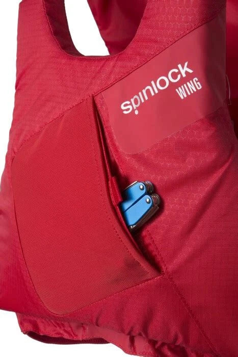 SPINLOCK WING SIDE ZIP PFD 50N - MERCURY RED
