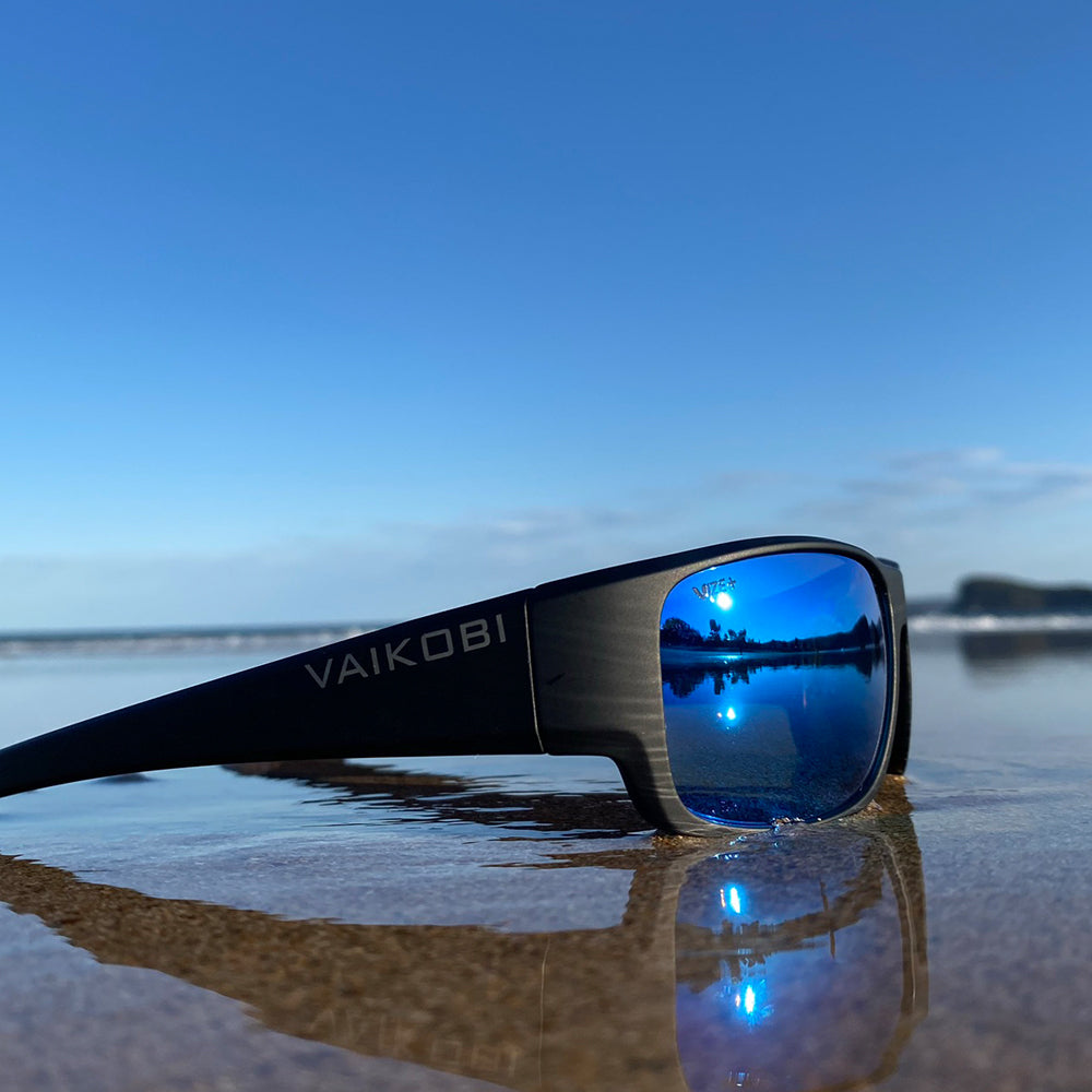Vaikobi Sorrento Polarized Sunglasses (Grey/Orange)