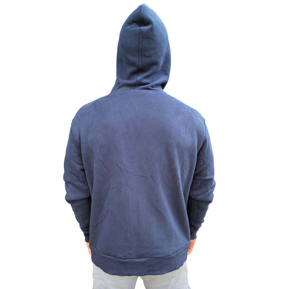 VAIKOBI ZIP HOODIE TOP - NAVY