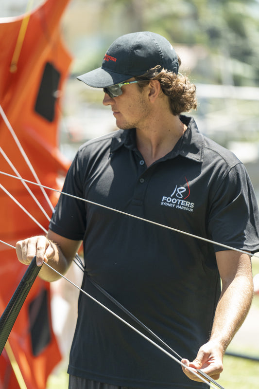 18 FOOT SKIFF POLO - BLACK - ONLY SIZE MEDIUM & XLARGE LEFT