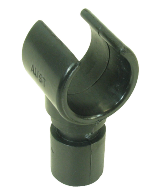 CANOPY TUBE END CLIP 19MM X 1.6MM BLACK