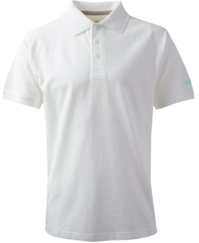 GILL COTTON MEN'S POLO - WHITE - DISCONTINUED STYLE