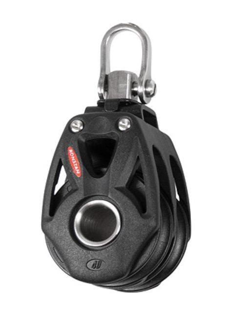 RONSTAN SERIES 40 DOUBLE BLOCK, SWIVEL SHACKLE HEAD