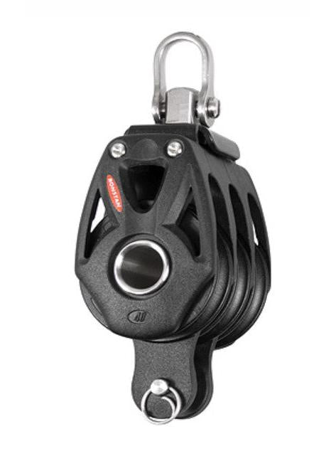 RONSTAN SERIES 40 TRIPLE BLOCK, BECKET, SWIVEL SHACKLE HEAD
