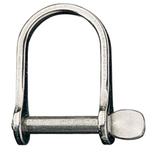 RONSTAN WIDE D SHACKLE,Pin 3/16inch L:28mm W:21mm