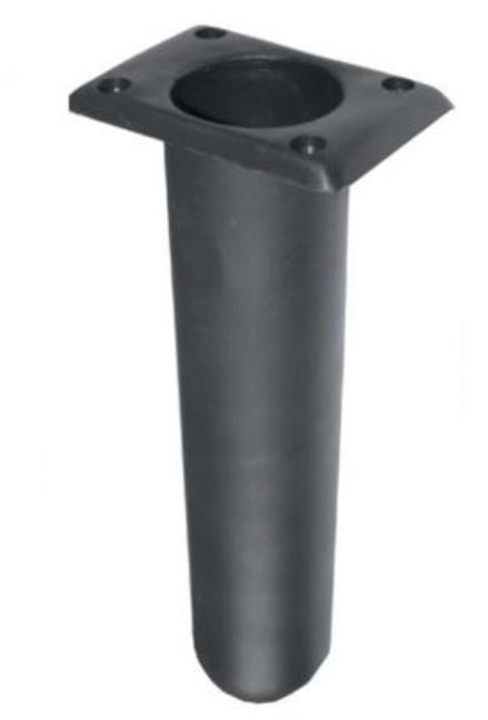 ROD HOLDER - NARROW PLASTIC - STRAIGHT SHAFT - Black