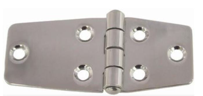 CABIN HINGE - STAMPED EXTRA DOUBLE WIDE - STAINLESS STEEL