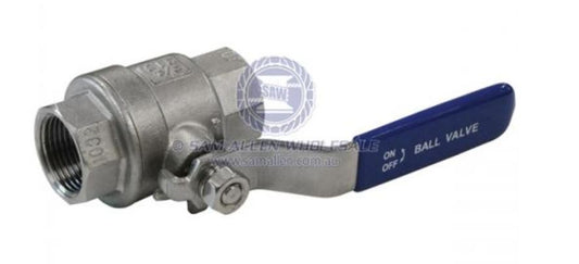 BALL VALVE 1 1/4" BSP 316 Stainless Steel