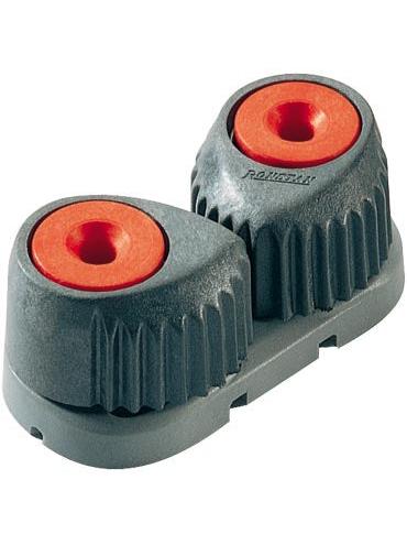 RONSTAN T-CLEAT - FIBRE REINFORCED CAM CLEAT, RED, GREY BASE