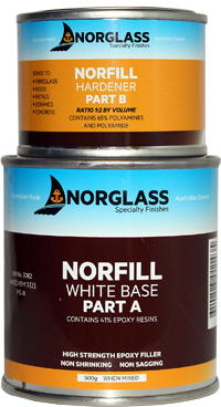 1143 NORFILL WHITE EPOXY FILLER 500g - AVAILABLE IN STORE ONLY