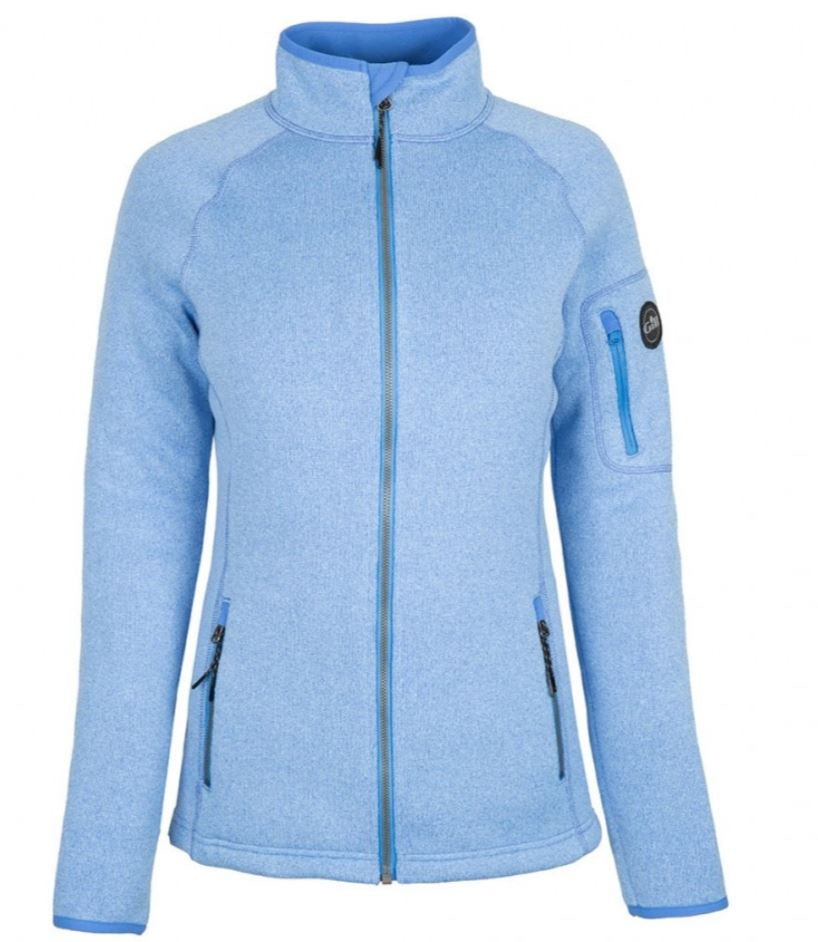 GILL WOMEN'S KNIT FLEECE JACKET -LIGHT BLUE