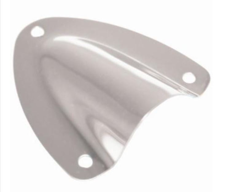 VENTILATION SCOOP / CLAM COVER - STAINLESS STEEL 40mm