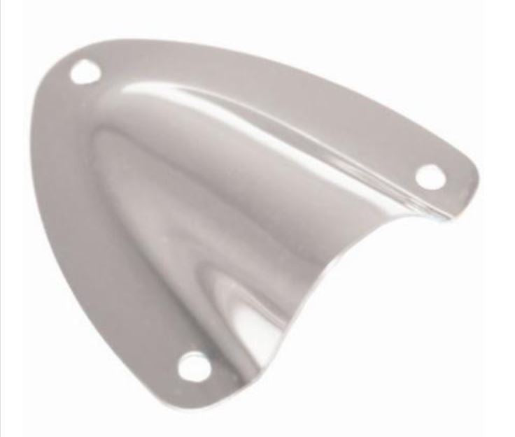 VENTILATION SCOOP / CLAM COVER - STAINLESS STEEL 53mm