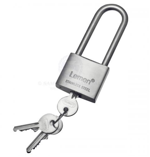 SAM ALLEN  99% STAINLESS STEEL 40MM LONG SHACKLE PADLOCK MADE IN CHINA EACH