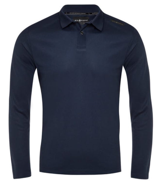 SAIL RACING BOW TECH POLO LONG SLEEVE - NAVY