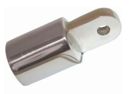 CANOPY TUBE ENDS - STAINLESS STEEL 22mm 0D