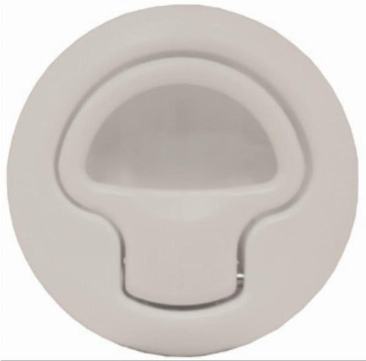 PLASTIC FLUSH LATCH - WHITE