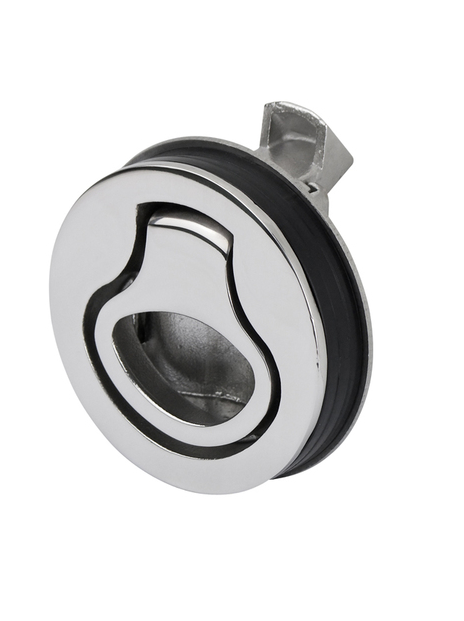 ROUND FLUSH MOUNT LATCH - 316G STAINLESS - 50 MM CUT OUT