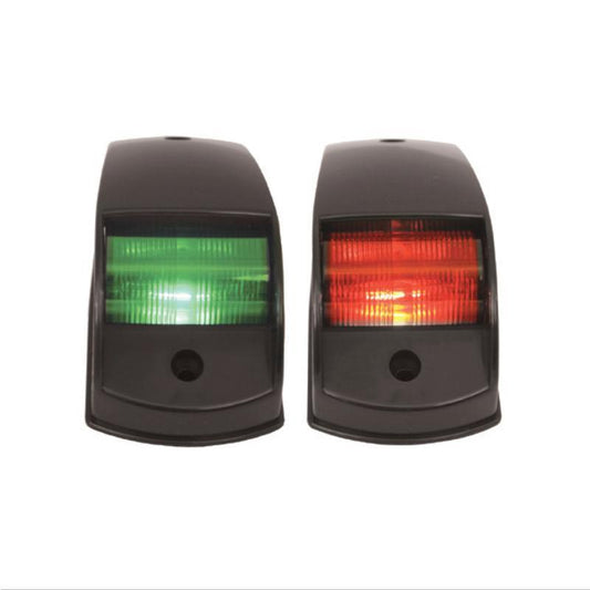 PORT & STARBOARD LIGHTS RECTANGLE - LED (PAIR) - BLACK