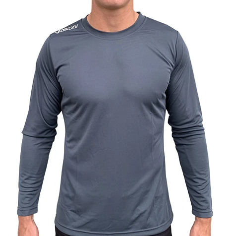 VOCEAN L/S UV TOP- GUN METAL GREY