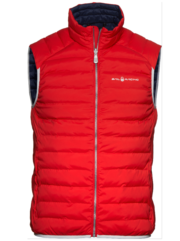 SAIL RACING LINK DOWN VEST - BRIGHT RED - DISCONTINUED STYLE