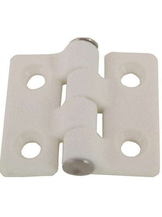 ZYTEL NYLON CABIN HINGES - 40MM (PAIR) WHITE