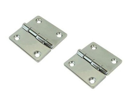 HINGES - 316 STAINLESS STEEL - 52MM (PAIR)