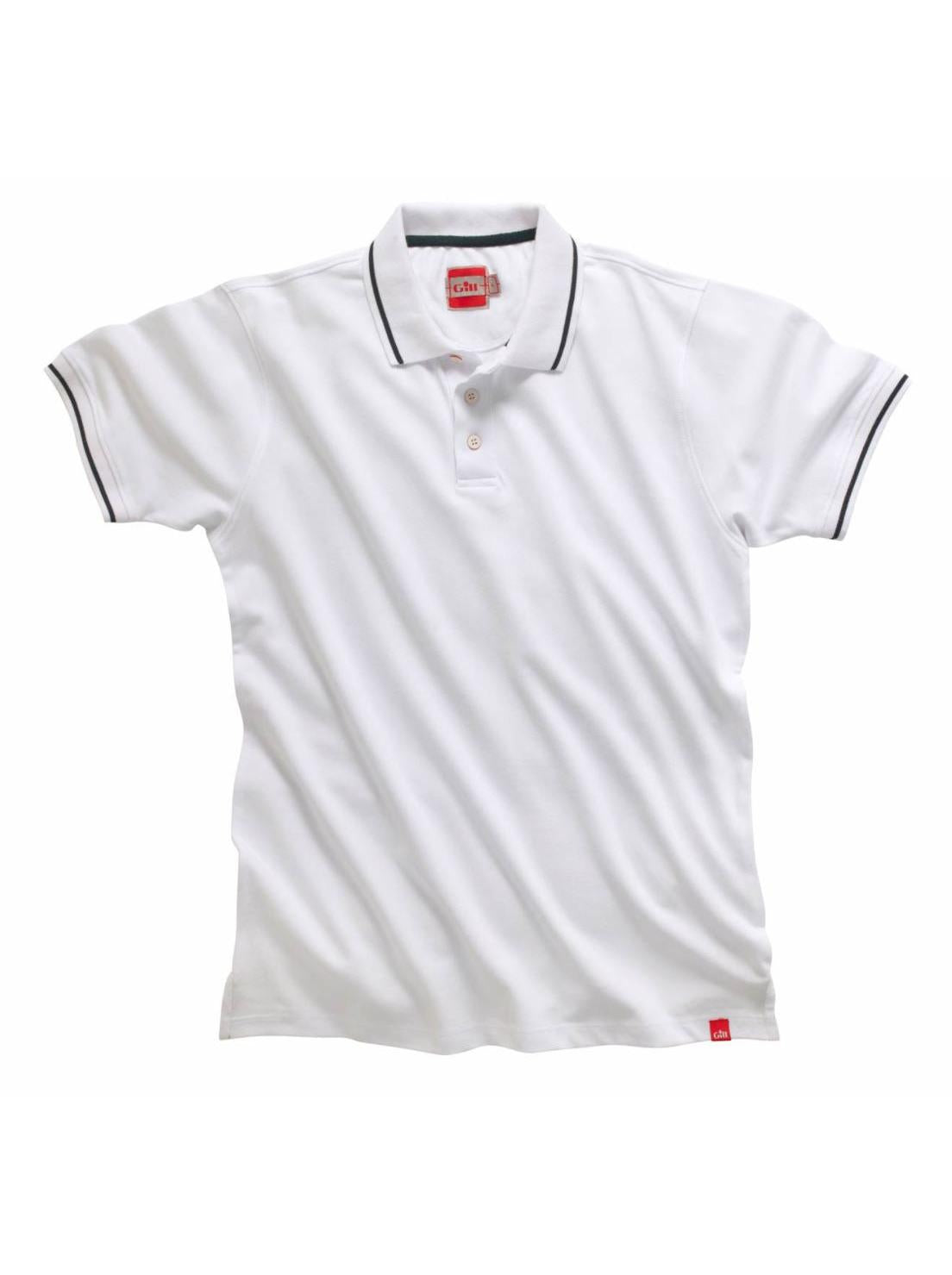 GILL MEN'S CREW POLO - CC01 - WHITE