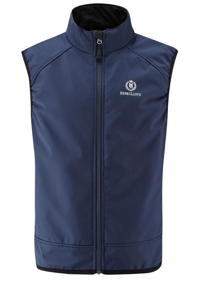 HENRI LLOYD CYCLONE SOFT SHELL VEST - NAVY - HALF PRICE - DISCONTINUED STYLE - only size small and medium left