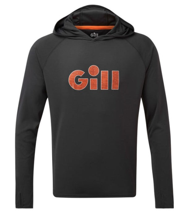 GILL UV TEC HOODY -  CHARCOAL - DISCONTINUED STYLE