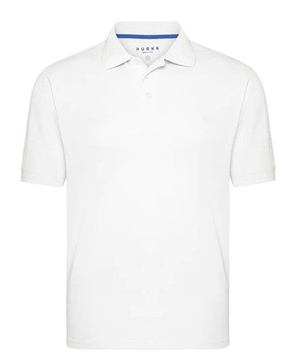 BURKE CREW POLO - SHORT SLEEVE - WHITE