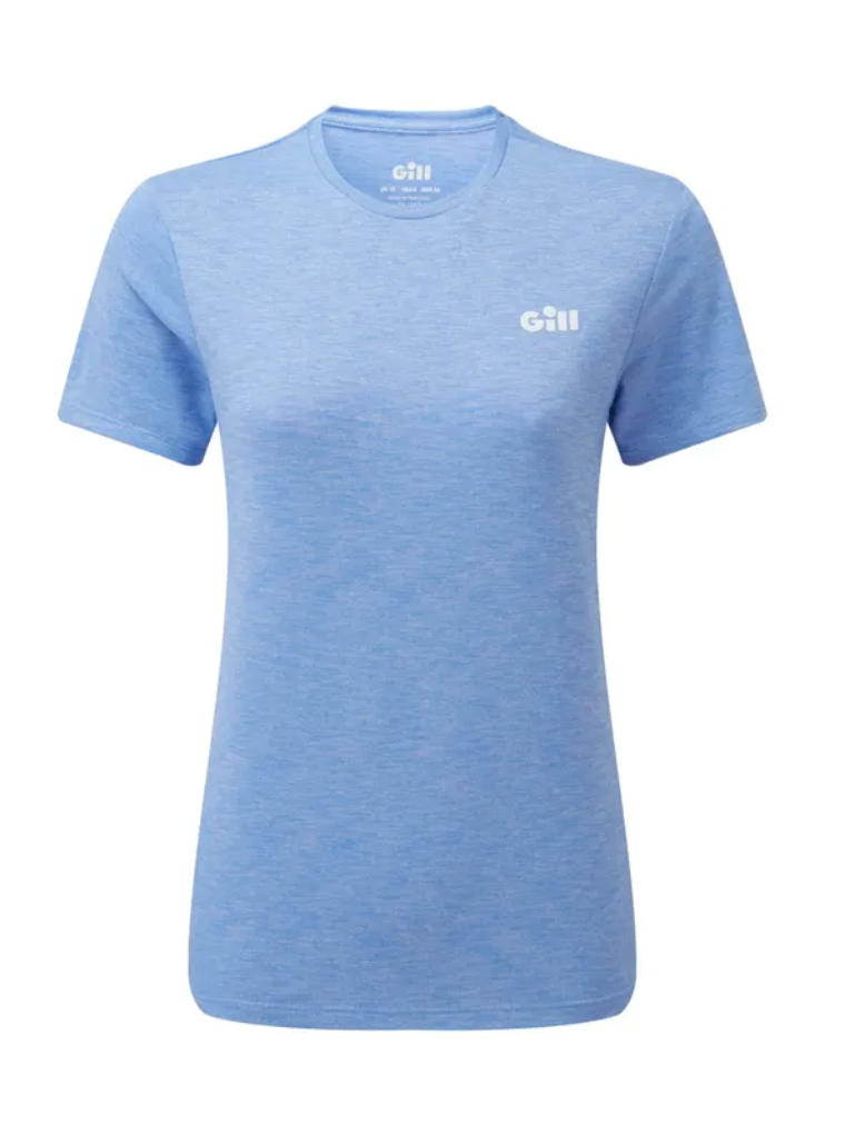 GILL WOMEN'S HOLCOMBE TEE - SKY BLUE - SIZE 10 ONLY