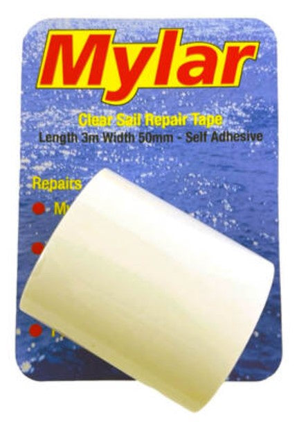 MYLAR CRYSTAL CLEAR SAIL REPAIR TAPE 50mm x 3m