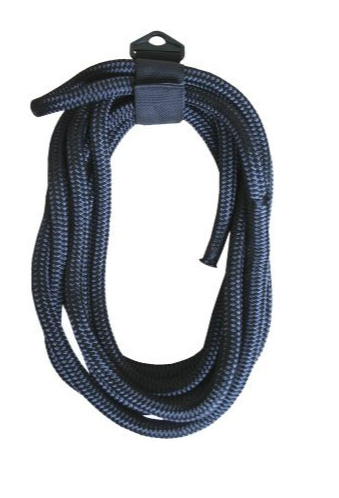 BLACK NYLON DOCKLINE - SPLICED - 12mmx10Mtr