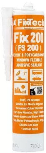 FIX200 SILICONE - BLACK - 310ML