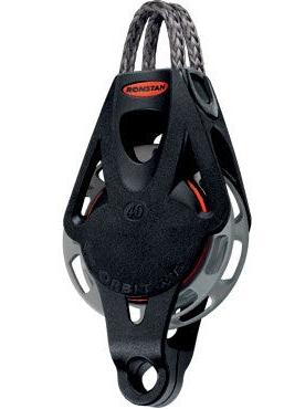 RONSTAN SERIES 40 SINGLE BLOCK - AUTOMATIC RATCHET WITH BECKET