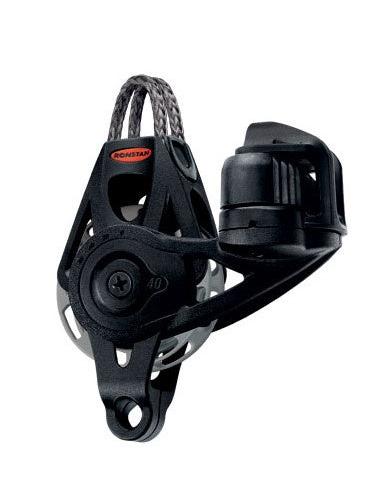 RONSTAN SERIES 40 AUTO RATCHET ORBIT BLOCK - BECKET, ADJUSTABLE CLEAT