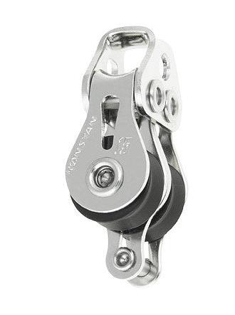 RONSTAN SERIES 15 BALL BEARING DOUBLE BLOCK WITH BECKET - NO SHACKLE