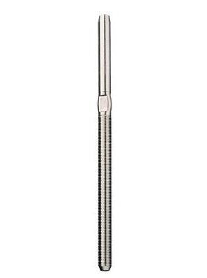 T10 THREADED SWAGE TERMINAL ,3MM WIRE, 1/4INCH THREAD