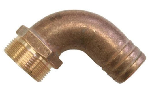 BRONZE ELBOW HOSE TAIL 38MM X 1 1/2 BSP