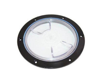 NAIRN PORT - BLACK WITH CLEAR LID - 100MM
