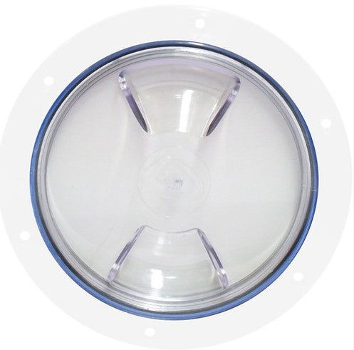 NAIRN PORT - WHITE WITH CLEAR LID - 100MM