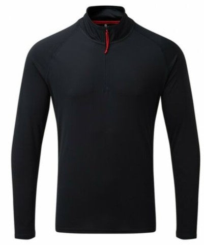 GILL Men's UV Tec Zip Neck Long Sleeve Top - CHARCOAL - SIZE SMALL ONLY