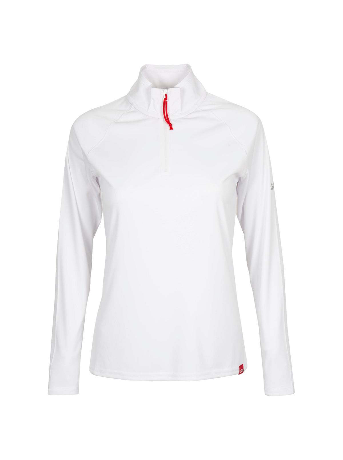 WOMEN'S UV TEC LONG SLEEVE ZIP TEE - SIZE 10 ( MEDIUM ) LAST ONE - WHITE