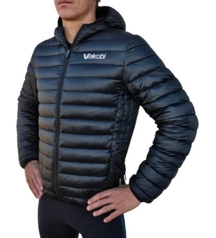 VAIKOBI HOODED DOWN JACKET- 600 FILL POWER-BLACK - DISCONTINUED STYLE