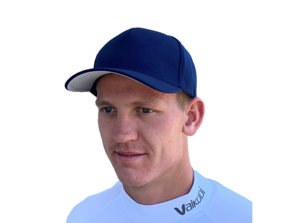 VAIKOBI PERFORMANCE MESH HAT NO LOGO - NAVY