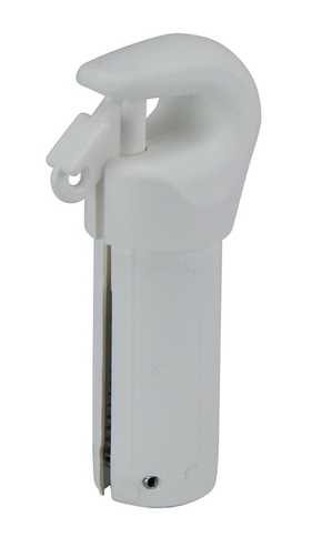 POLE AWNING END 25 MM TUBE WHITE MADE IN AUST