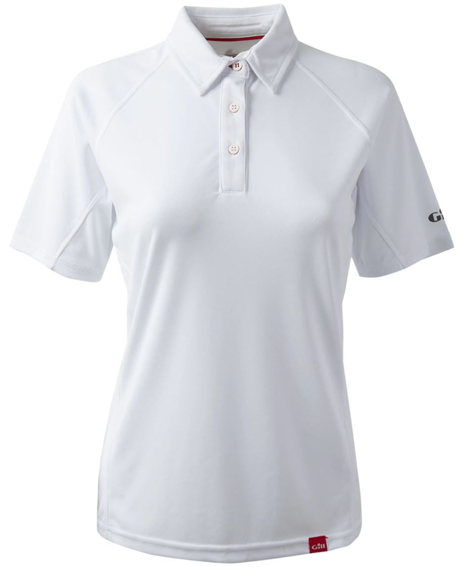 GILL UV TEC POLO WOMENS - WHITE - UV002 - DISCONTINUED STYLE