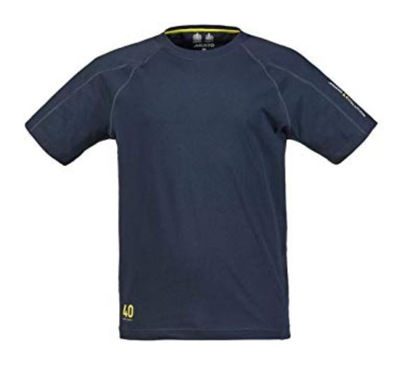 MUSTO EVOLUTION LOGO S/S TEE - NAVY